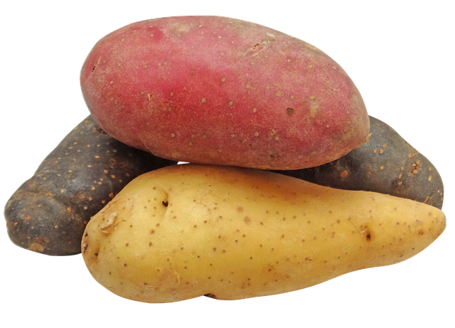 různobarevné brambory